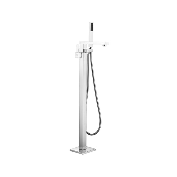 Robinet autoportant carré fini chrome