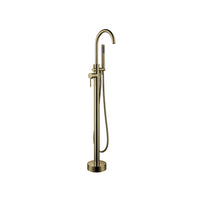 Brushed brass (Gold) Round Freestanding Faucet