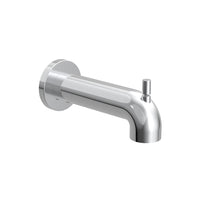 CHROME ROUNDED BATHTUB SPOUT