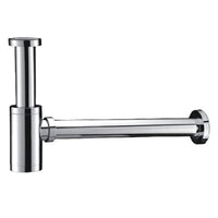 Siphon décoratif pour lavabo fini chrome