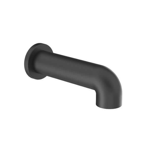 MATTE BLACK ROUNDED BATHTUB SPOUT
