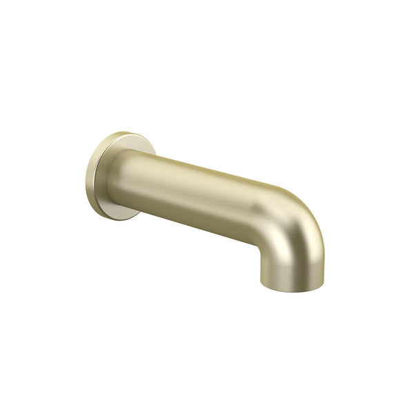 BRUSHED GOLD ROUNDED BATHTUB SPOUT