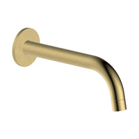 Brushed Brass (Gold) finished round tub spout without diverter