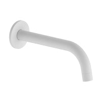 Matte white finished round tub spout without diverter