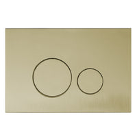 Round button in Brushed brass finish for TIMON toilets