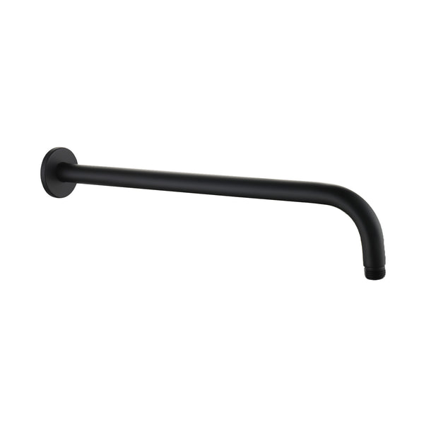 16’’ matte black round shower arm