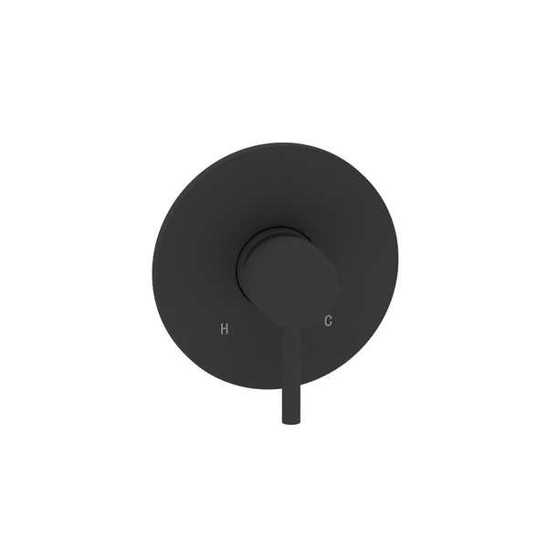 Ensemble de finition rond noir mat