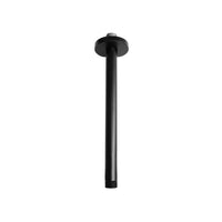 Bras de douche rond 10'' noir mat