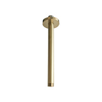 Bras de douche rond 10'' en laiton brossé (or)
