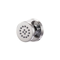 4 jets de corps ronds ajustables chrome