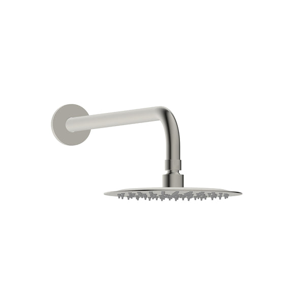 Viega-bn 8" Round Rainfall Shower Head with Included Arm in Brushed Nickel