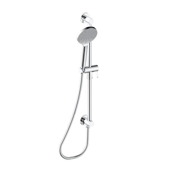 VITALIA Shower rail and handshower with integrated elbow in chrome