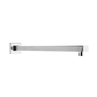 Bras de douche rectangulaire chromé 16''