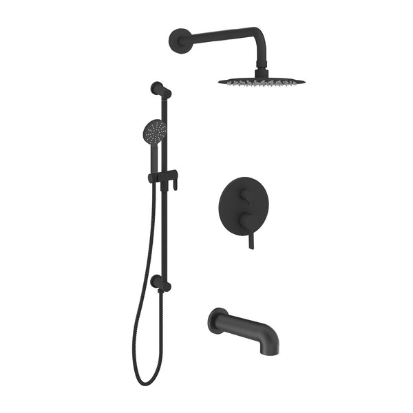 Vonella-bk Bathtub and shower faucet set