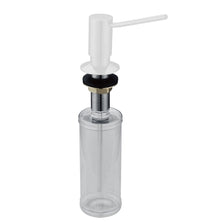 Distributeur de savon rond sous-plan blanc mat MAXIMOS-W