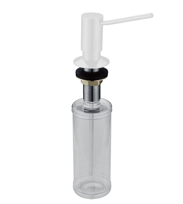 Distributeur de savon rond sous-plan blanc mat MAXIMOS-W